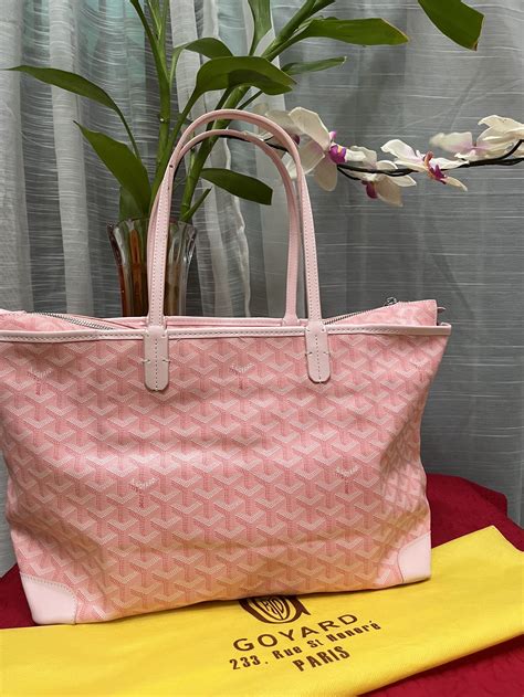 pink goyard bags|Goyard tote bag size.